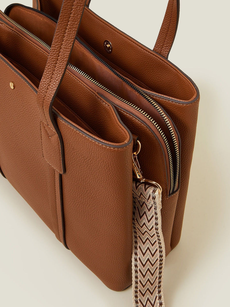 Accessorize natural webbing strap tote bag - British product