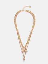 Next Mint Velvet Gold Tone Layered Necklace- Buy online at McGrocer