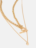 Mint Velvet layered gold necklace, UK version