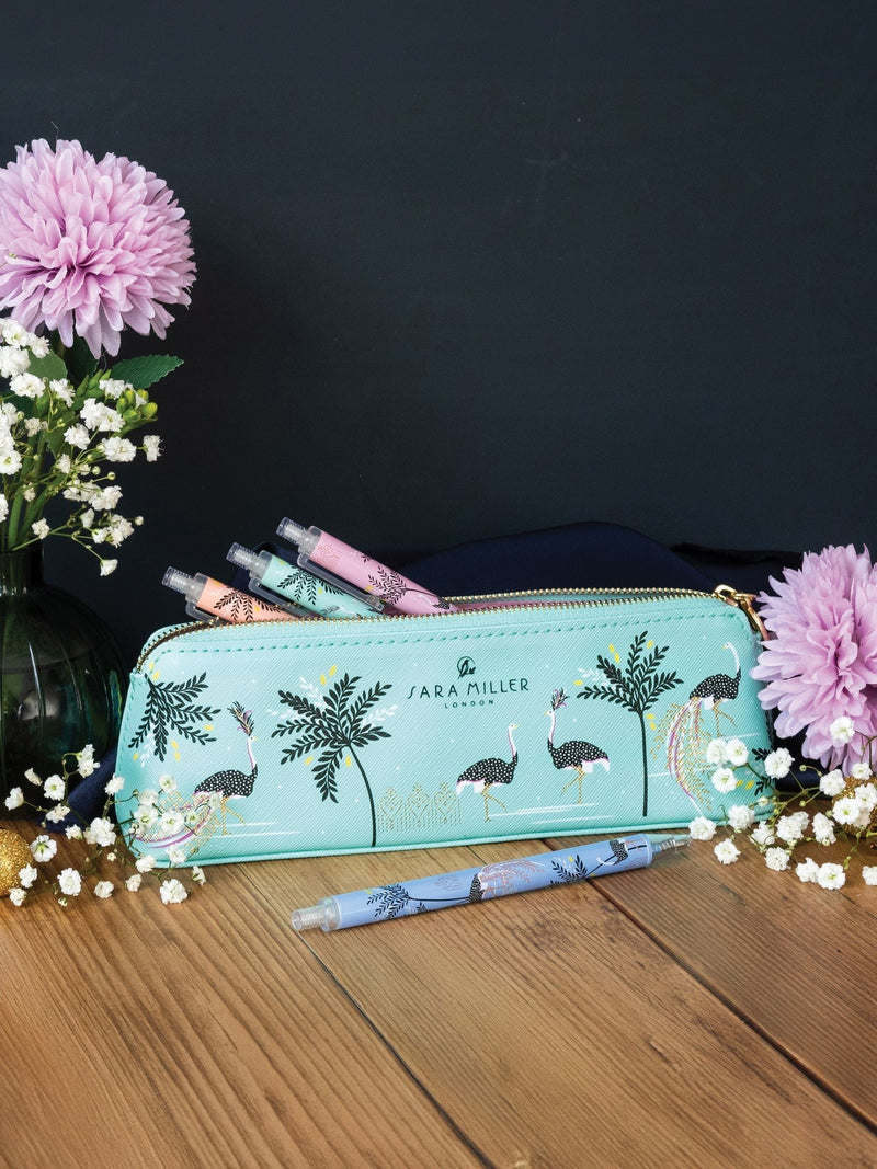 Sara Miller pencil case Savannah Ostrich design, UK version