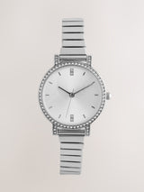 Next Silver Tone Sparkle Dial Expander Watch, 3cm- Buy online at McGrocer