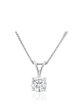 The Diamond Store 9K white gold 0.33ct H/Si lab diamond pendant necklace (British brand)