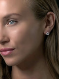 The Diamond Store black diamond square earrings 9K WG (British brand)