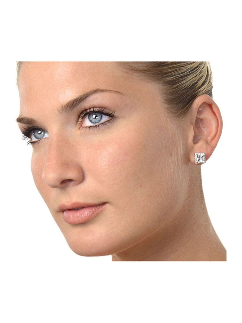 The Diamond Store aquamarine diamond earrings 1.90ct, imported from the UK