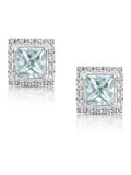 The Diamond Store aquamarine diamond earrings 1.90ct, imported from the UK