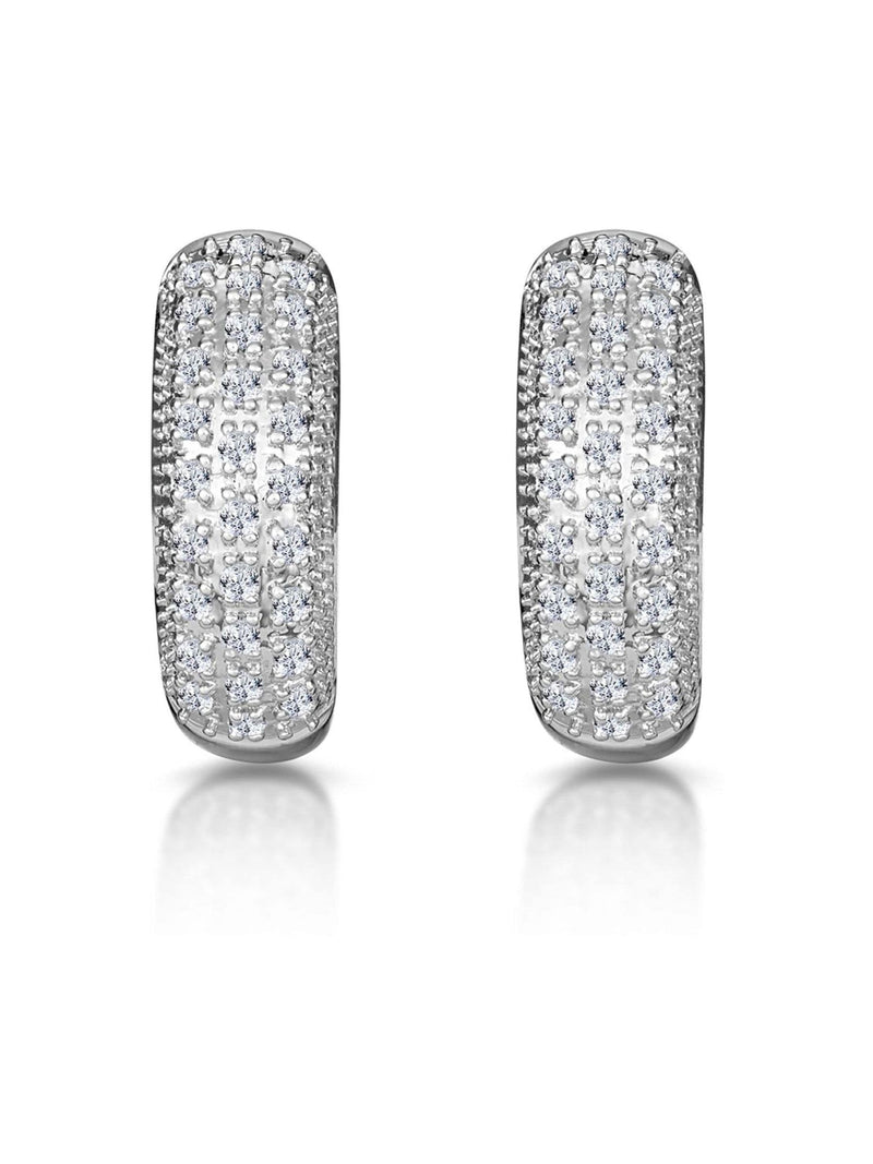 The Diamond Store lab diamond huggie earrings 0.33ct, imported from the UK