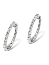Next The Diamond Store 9K White Gold Diamond Earrings 0.08ct- Buy online at McGrocer