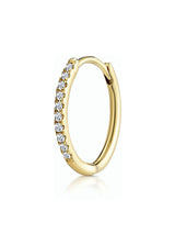 Next The Diamond Store Single Stellato 0.09ct Gold Hoop Earring- Buy online at McGrocer