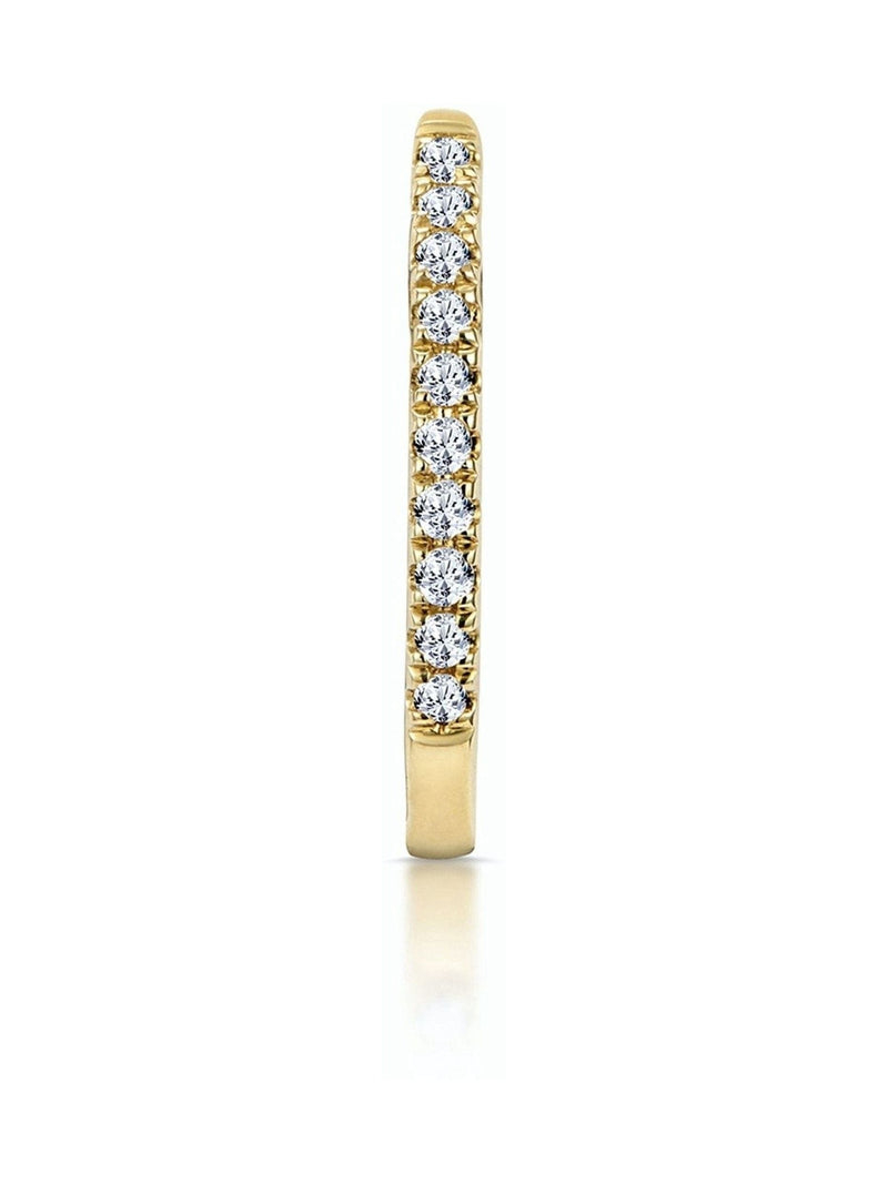 The Diamond Store single hoop earring with 0.09ct diamond, imported from the UK