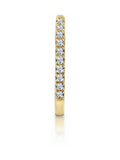 The Diamond Store single hoop earring with 0.09ct diamond, imported from the UK