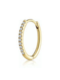 The Diamond Store single hoop earring with 0.09ct diamond, imported from the UK