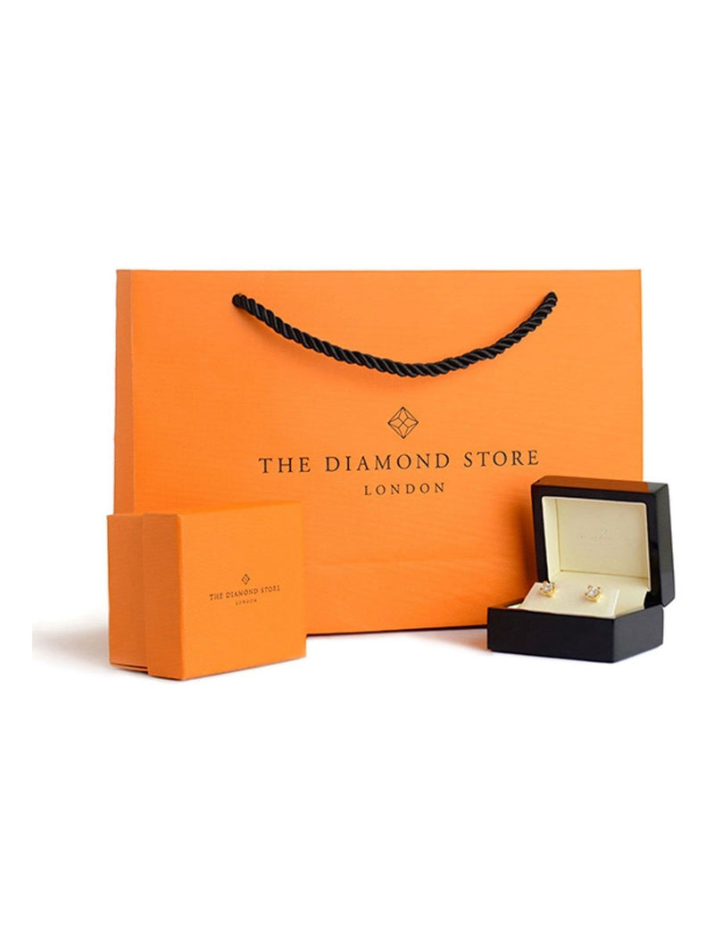 The Diamond Store hoop earrings 9k gold 0.11ct (British brand)