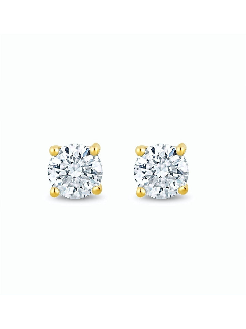 The Diamond Store white lab diamond stud earrings 0.10ct (British brand)