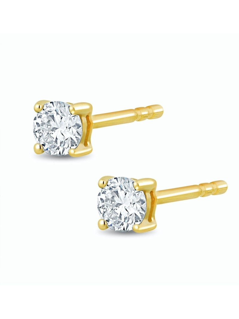 The Diamond Store white lab diamond stud earrings 0.10ct (British brand)