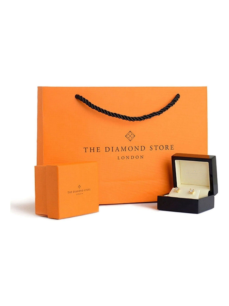 The Diamond Store white lab diamond stud earrings 0.10ct (British brand)