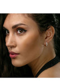 The Diamond Store lab diamond hoop earrings white gold 0.25ct (British brand)