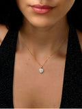 The Diamond Store Heart Pendant Necklace 9K Gold 0.50ct (British brand)
