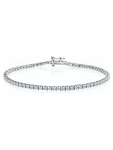 Next The Diamond Store Lab Diamond Tennis Bracelet Sterling Silver 18.5cm- Buy online at McGrocer
