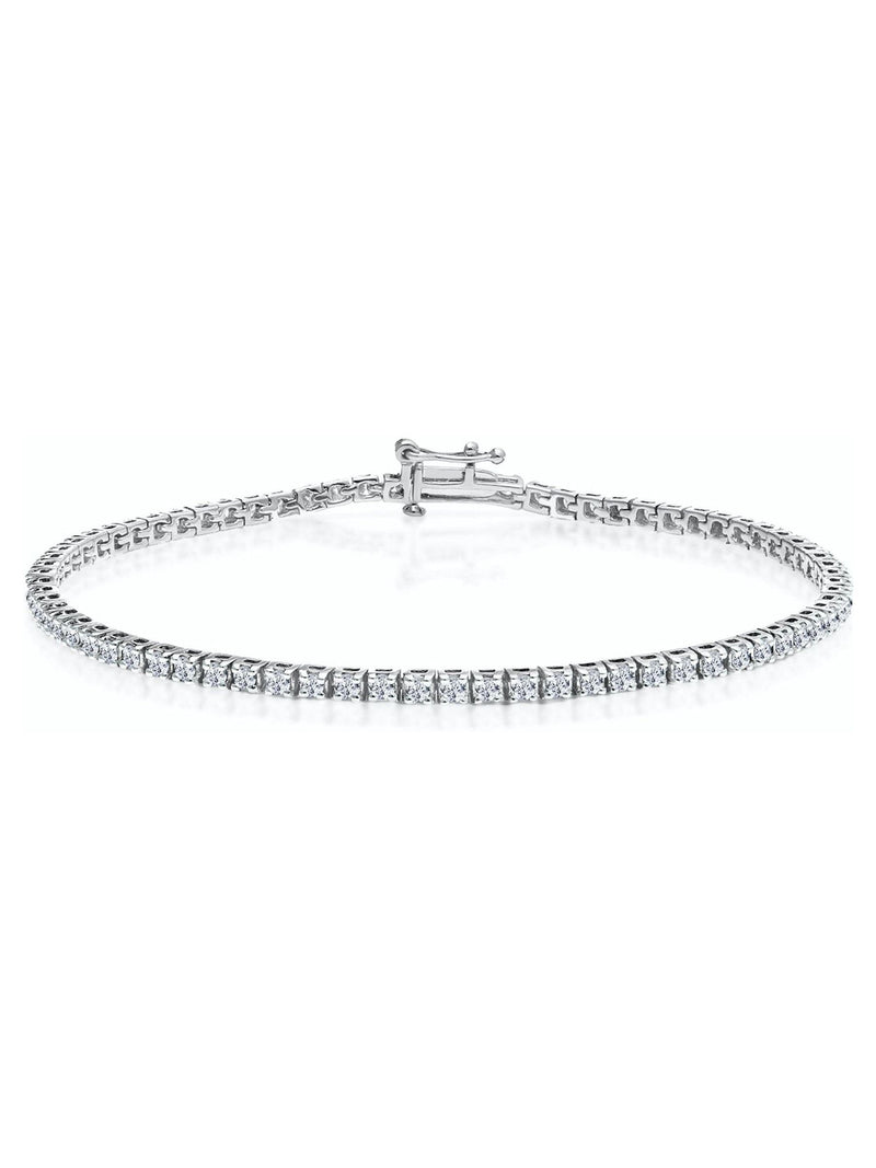 The Diamond Store lab diamond tennis bracelet 18.5cm (British brand)