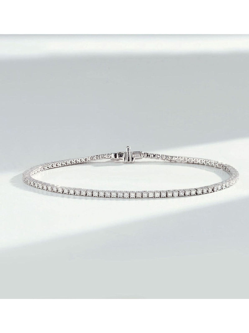 The Diamond Store lab diamond tennis bracelet 18.5cm (British brand)