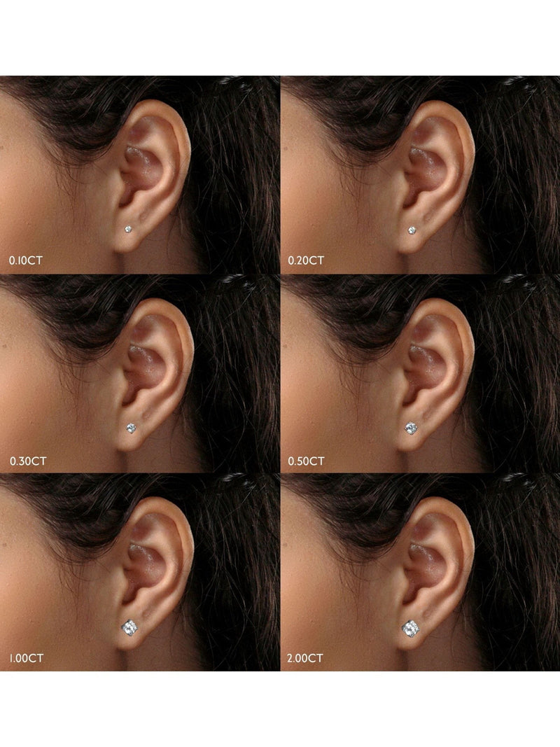 The Diamond Store Lab Diamond Stud Earrings 0.15ct 2.7mm (British brand)