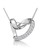 Next The Diamond Store White Heart Pendant Necklace 0.10ct Diamond- Buy online at McGrocer