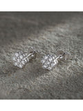 The Diamond Store white gold diamond cluster earrings (British brand)