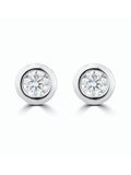 The Diamond Store 0.20ct lab diamond stud earrings in 9K white gold (British brand)