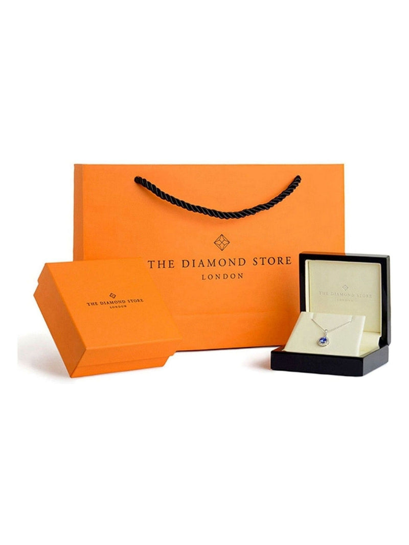 The Diamond Store white lab diamond earrings 2.4mm (British brand)