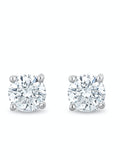 The Diamond Store white lab diamond earrings 2.4mm (British brand)