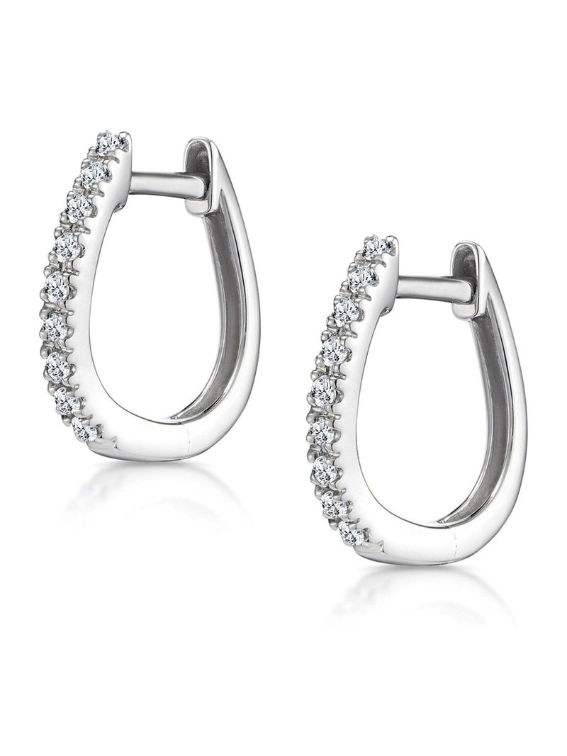 The Diamond Store hoop earrings 12mm x 2mm (British brand)