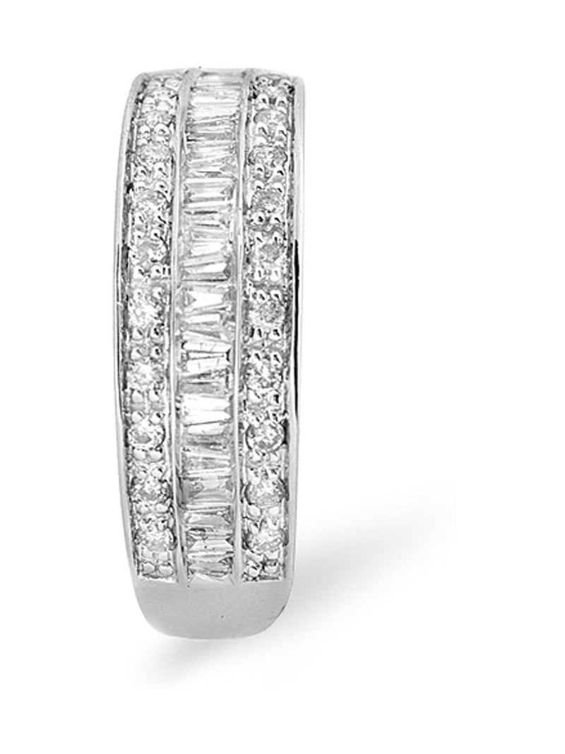 The Diamond Store 9K White Gold Diamond Eternity Ring 0.22ct (British brand)