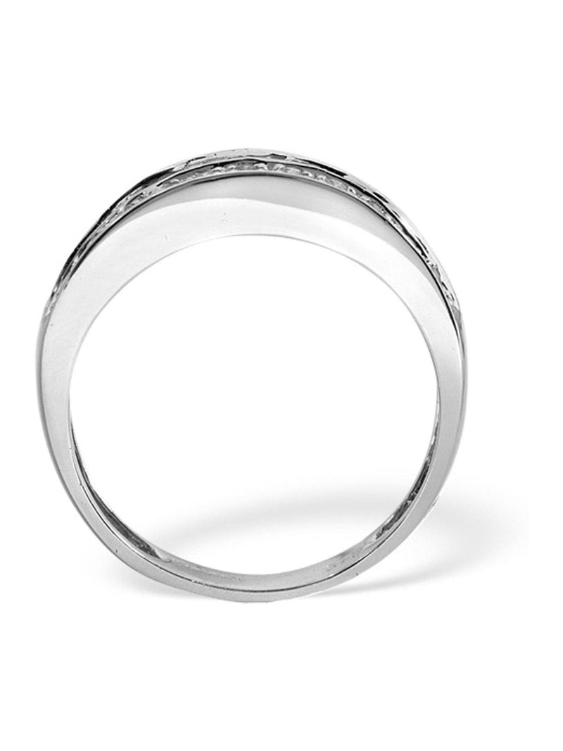 The Diamond Store 9K White Gold Diamond Eternity Ring 0.22ct (British brand)