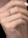 The Diamond Store Aquamarine Stellato Ring 9K White Gold (British brand)