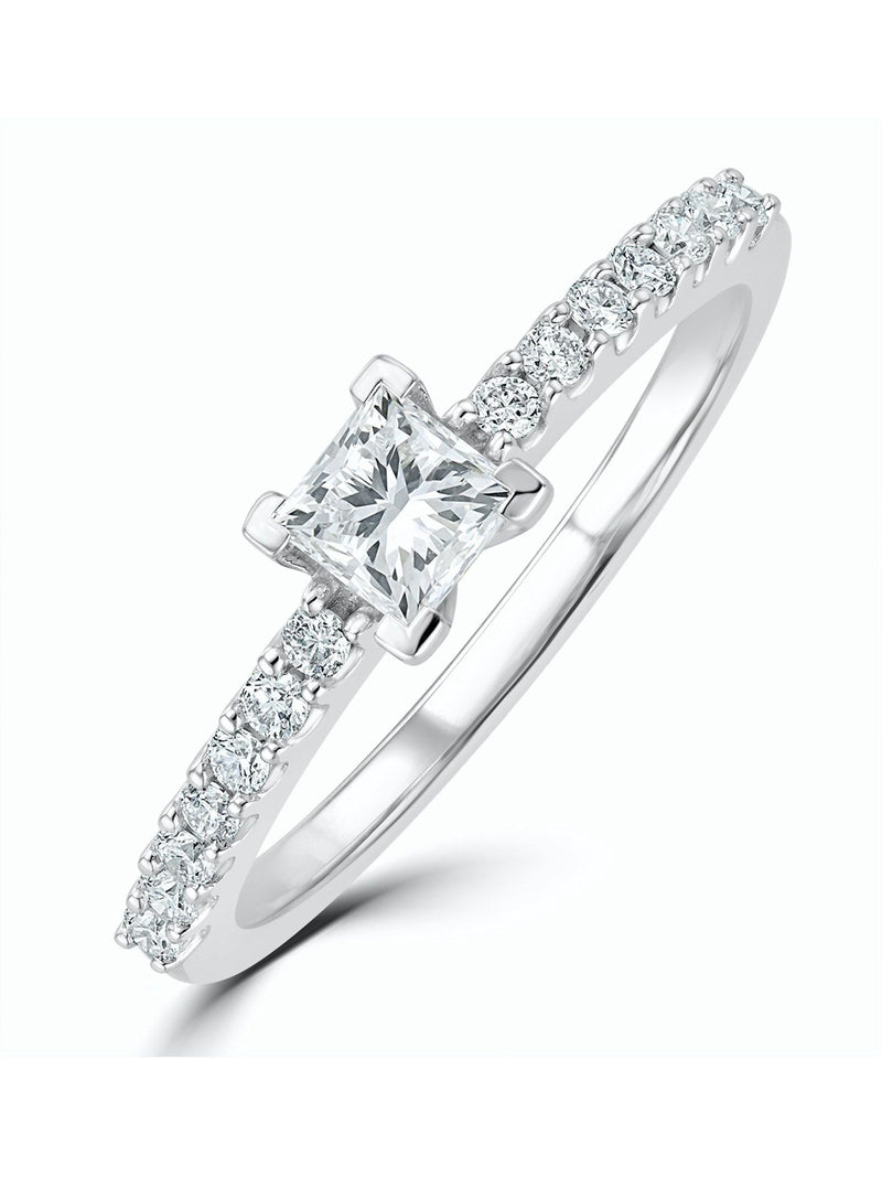 The Diamond Store Ella Halo Ring 0.55ct (British brand)