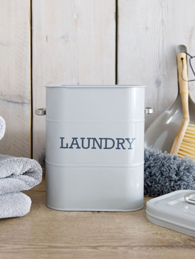 Next KitchenCraft Grey Vintage Style Laundry Powder Tin 3kg- Buy online at McGrocer