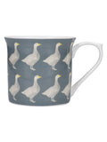 KitchenCraft grey goose bone china mugs 300ml set, UK version