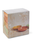 Kitchencraft set of 4 multi-coloured stoneware pasta bowls, UK version