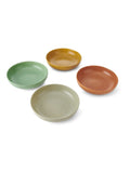 Kitchencraft set of 4 multi-coloured stoneware pasta bowls, UK version
