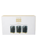 Kitchencraft green textured geometric tea coffee sugar canisters set, UK version