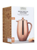 Kitchencraft Copper Insulated Stainless Steel Cafetière 1L, UK version