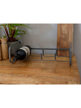 Next Kitchencraft Grey Vintage Style Stackable Metal Wine Rack 4-Bottle- Buy online at McGrocer