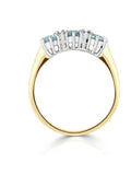 The Diamond Store blue topaz ring 9K gold 0.51 ct (British brand)