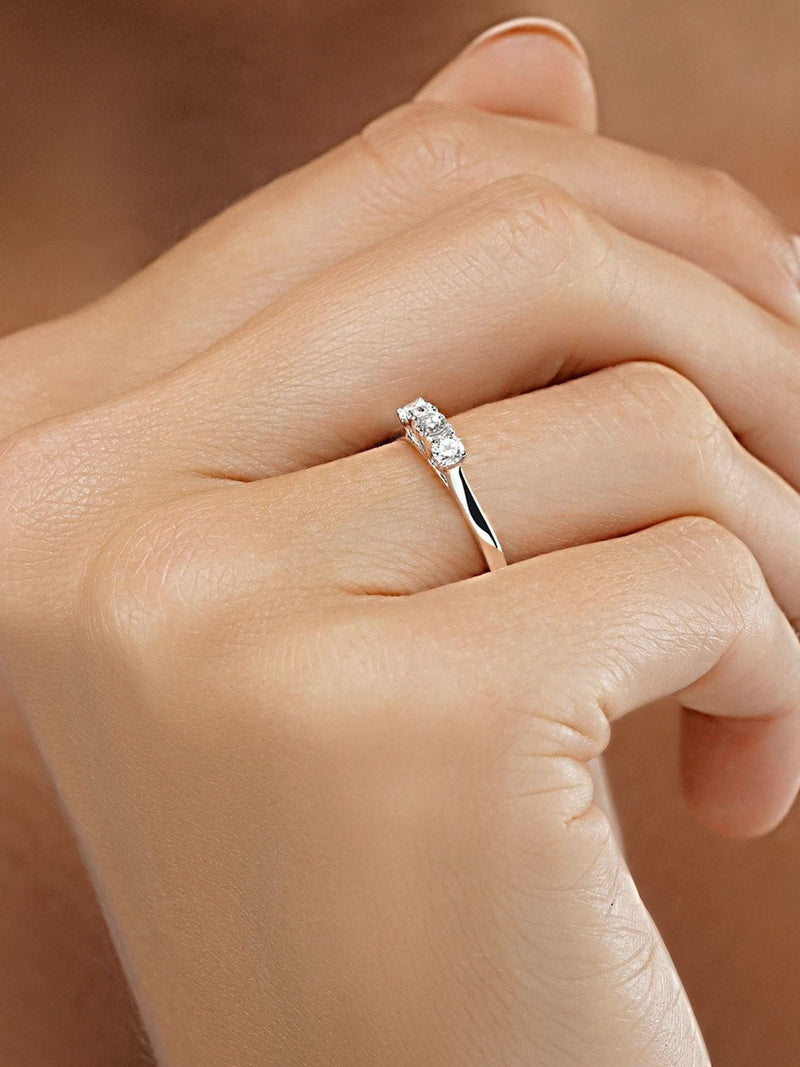The Diamond Store white gold lab diamond ring (British brand)