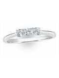 The Diamond Store white gold lab diamond ring (British brand)