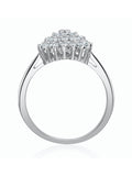 The Diamond Store Diamond Cluster Ring 9k White Gold 0.50ct (British brand)