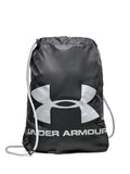 Under Armour Ozsee sackpack bag in black and grey, UK version