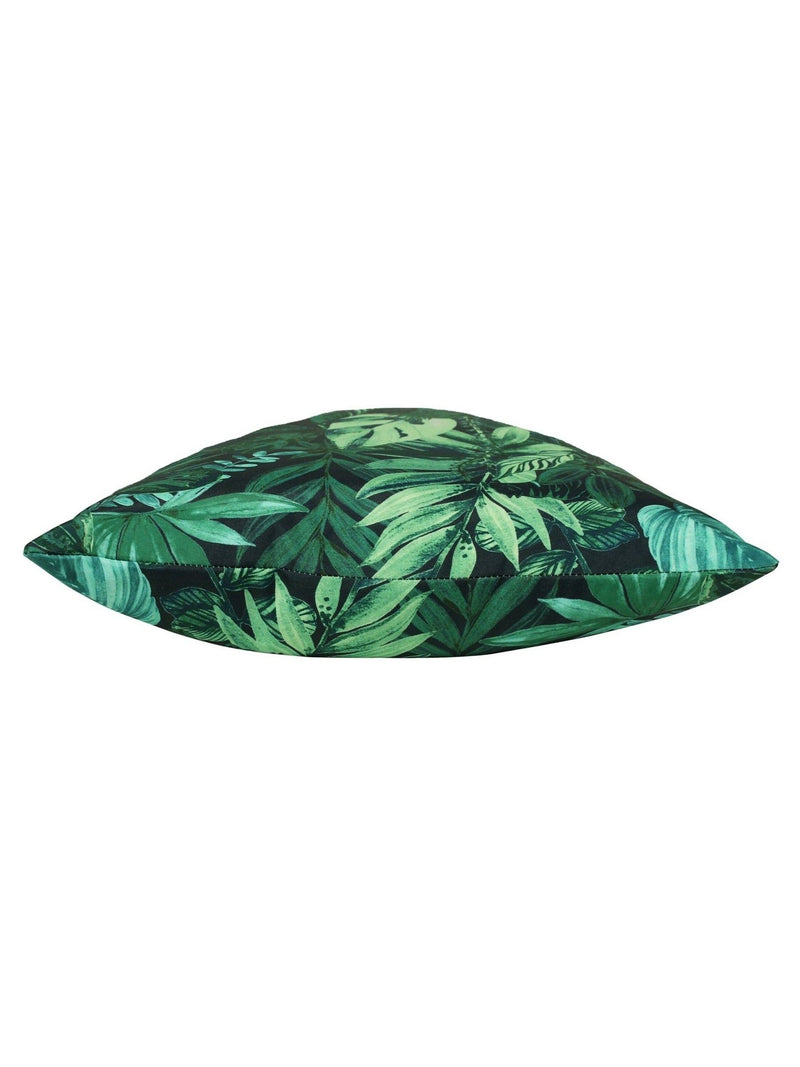 Furn green psychedelic jungle outdoor polyester cushion 43cm, UK version