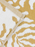 Furn Mustard Tocorico outdoor rug reversible leaf pattern (British brand)