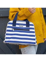 Next Kitchencraft Blue Insulated Striped Lunch Cool Bag with Strap 11.5L- Buy online at McGrocer